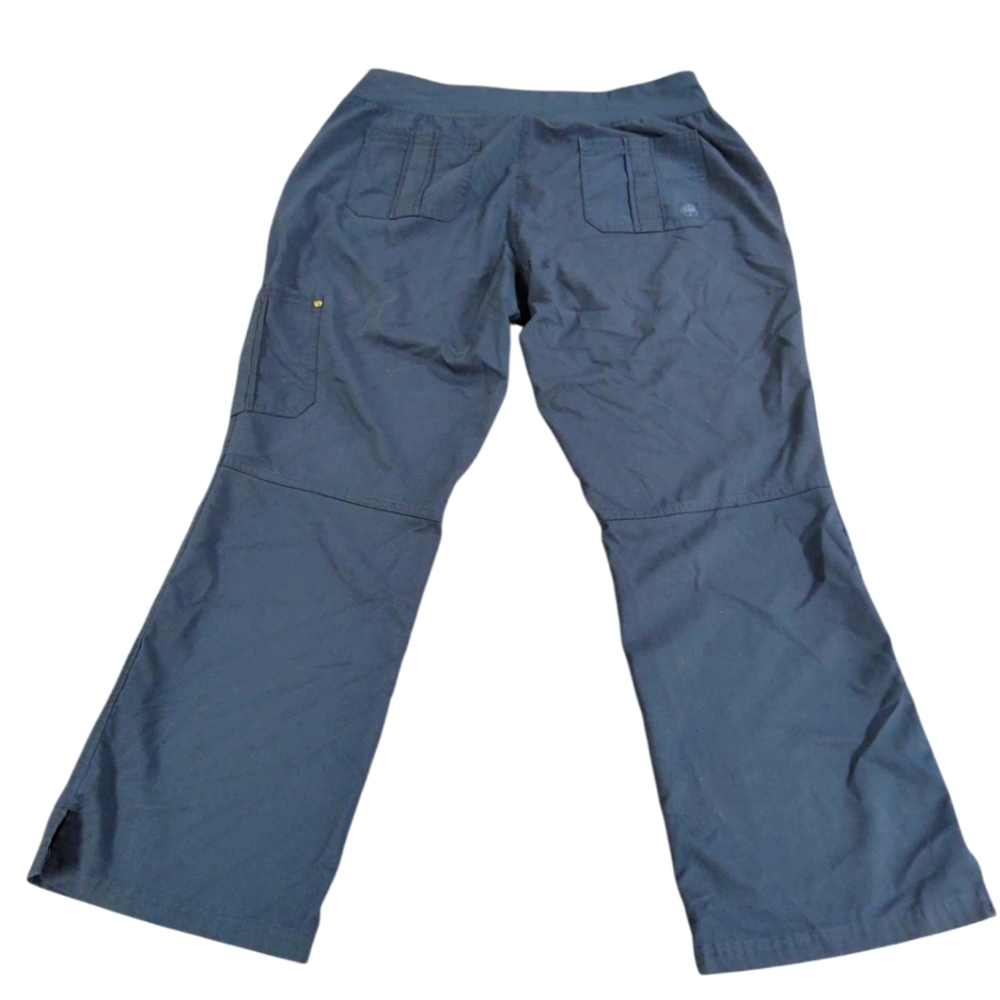 *SALE" EUC Purple Label Yoga By Healing Hands Navy Blue Scrub Pants L Petite - Picture 2 of 5